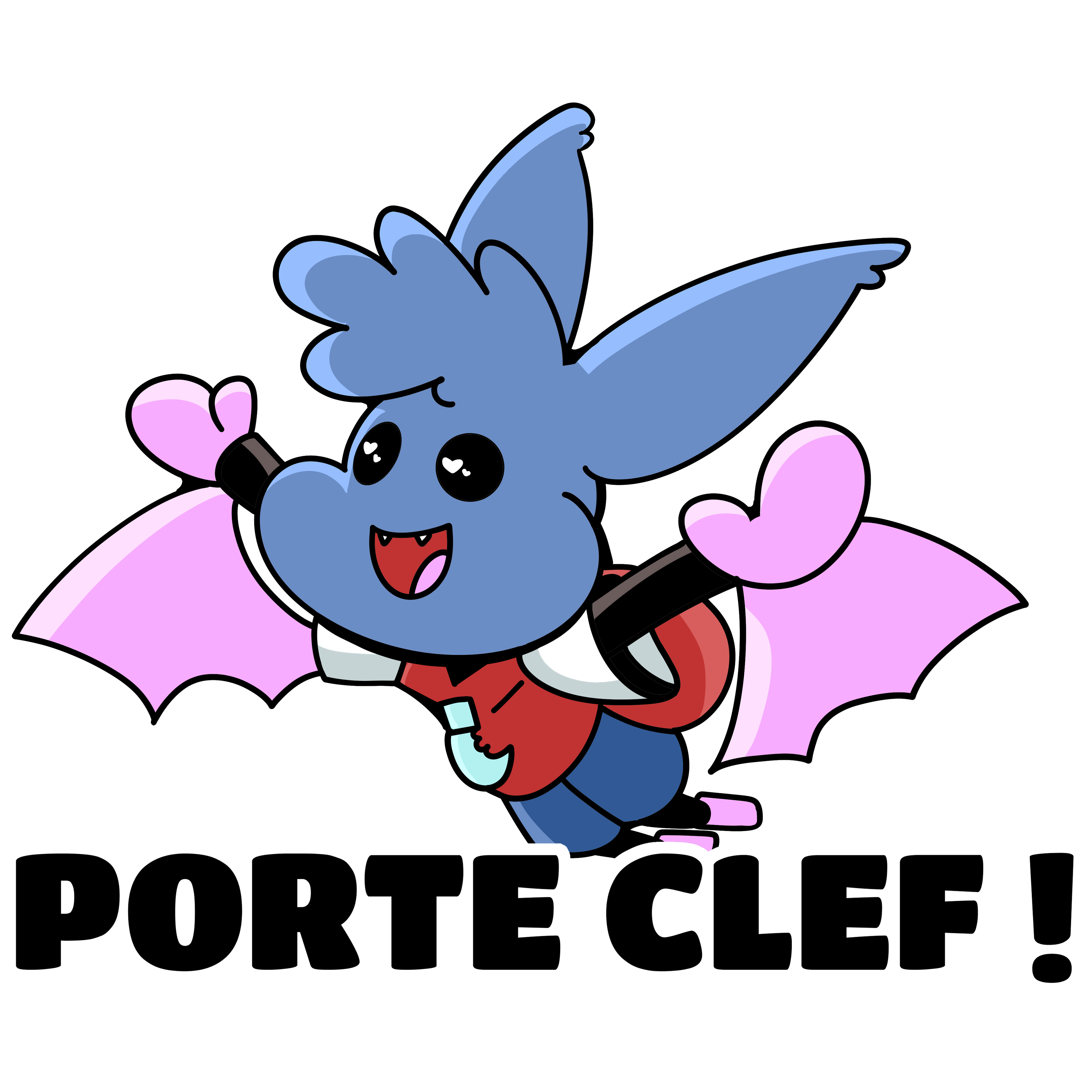 🦇 Porte-clés – Juju the Bat 🦇